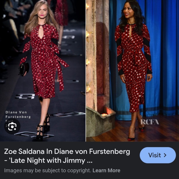 DVF runway! Maroon silk wrap dress - Picture 5 of 5